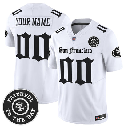 San Francisco 49ers 'Gothic Edition' Vapor Limited Custom Jersey - All Stitched