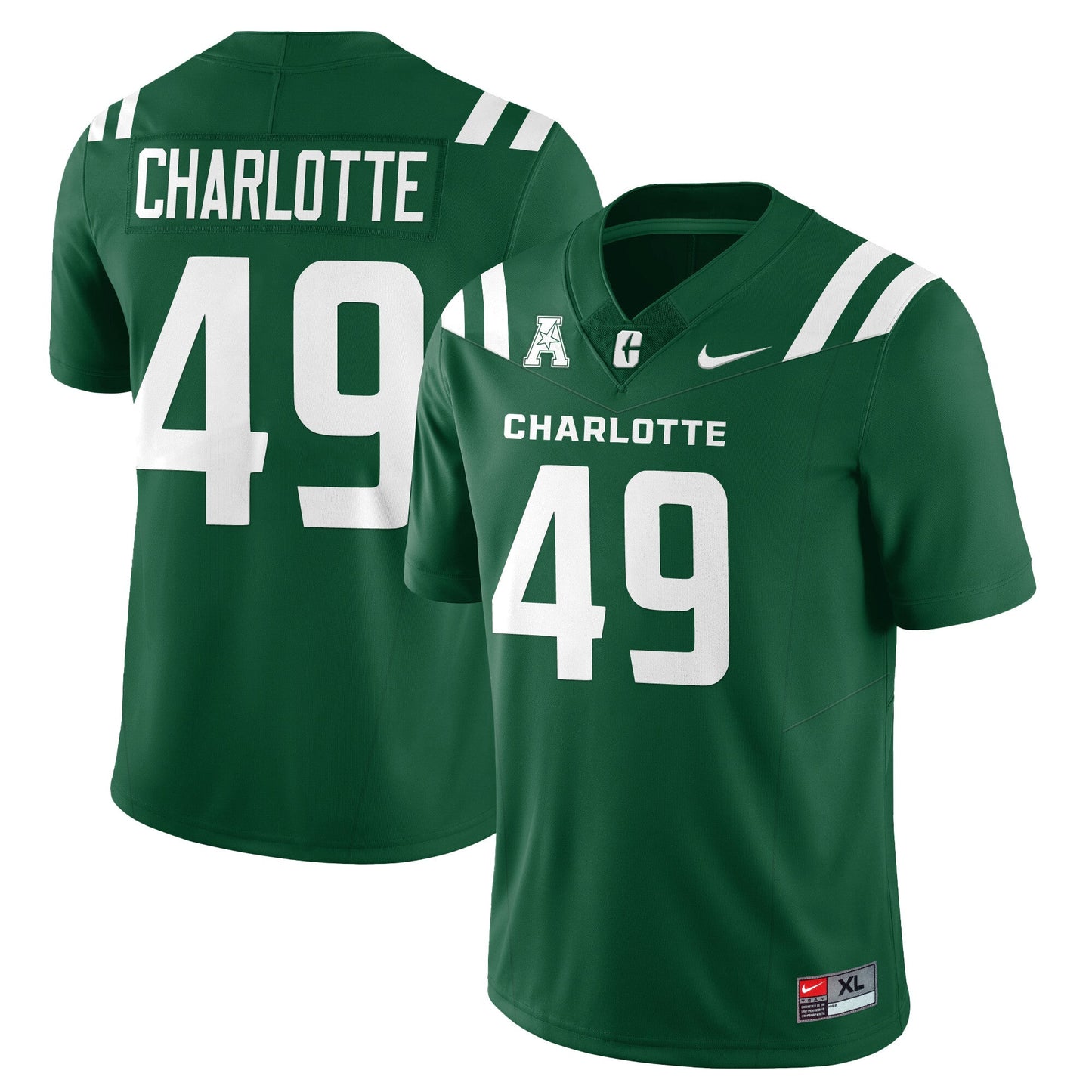 Men's Charlotte 49ers Football 2025 Vapor Limited Jersey - All Stitched