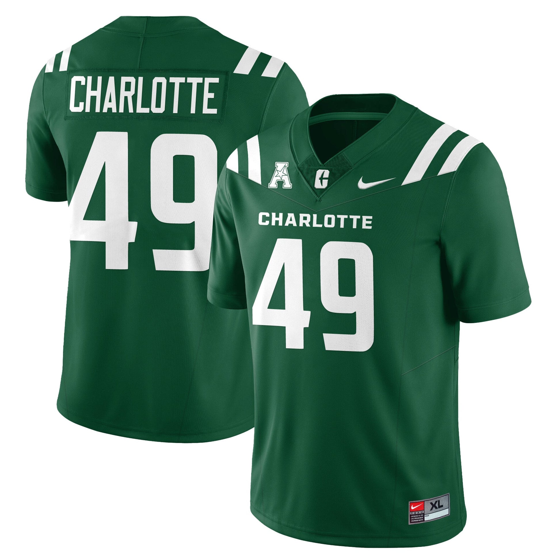 Men's Charlotte 49ers Football 2025 Vapor Limited Jersey - All Stitched