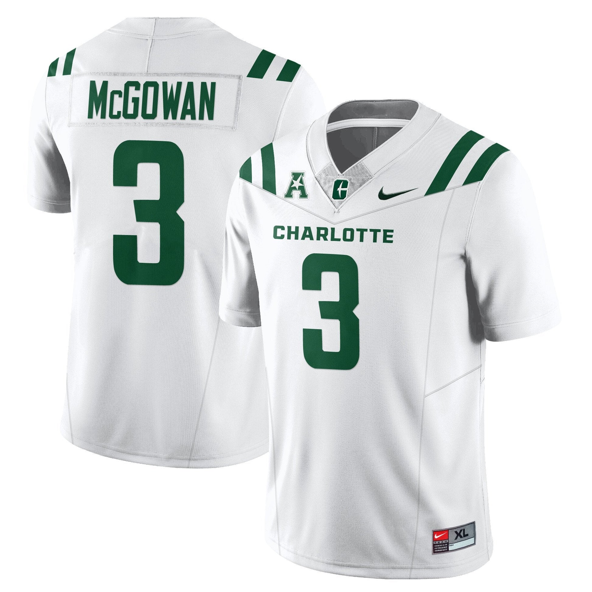 Men's Charlotte 49ers Football 2025 Vapor Limited Jersey - All Stitched