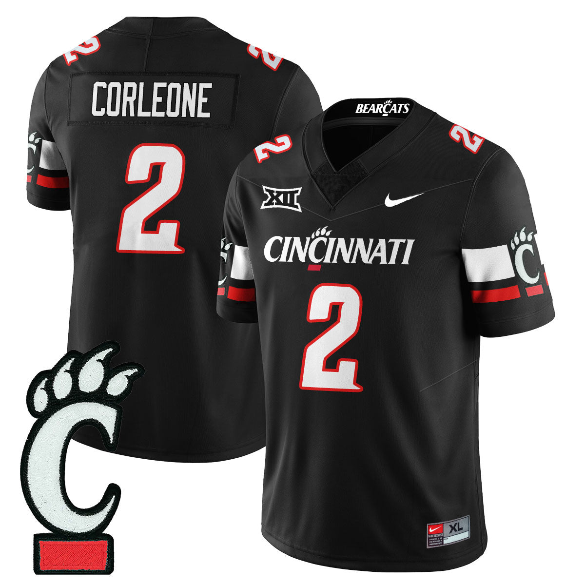 Men's Cincinnati Bearcats Football 2025 Uniform - All Stitched