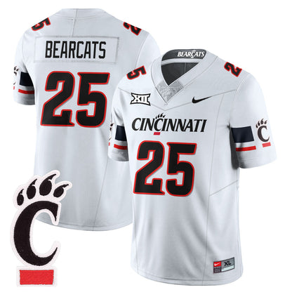 Men's Cincinnati Bearcats Football 2025 Uniform - All Stitched