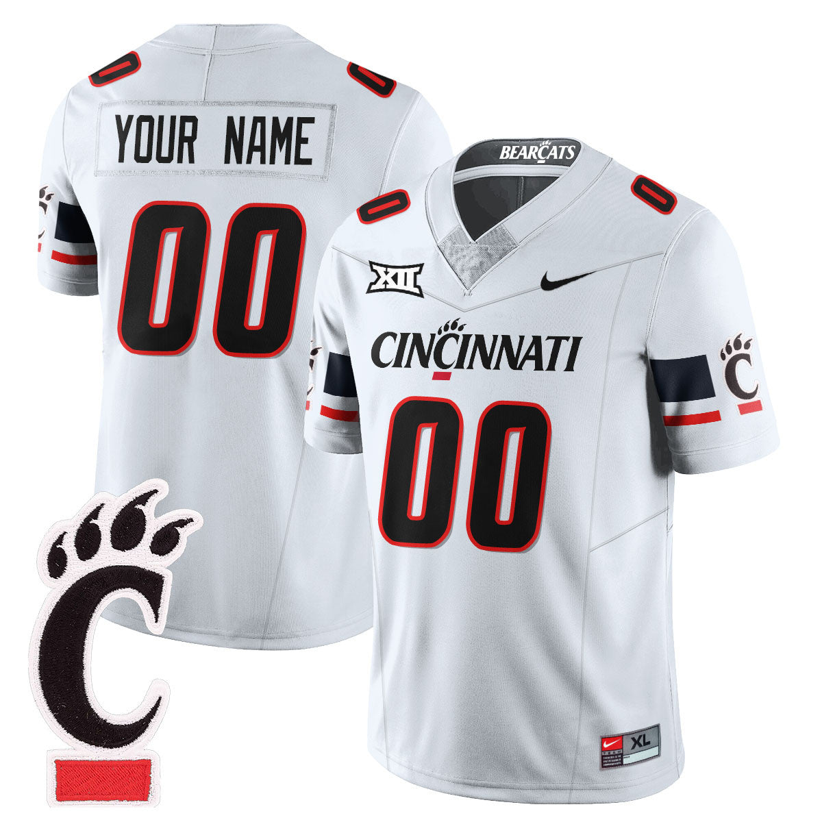 Custom Cincinnati Bearcats Football 2025 Uniform - All Stitched