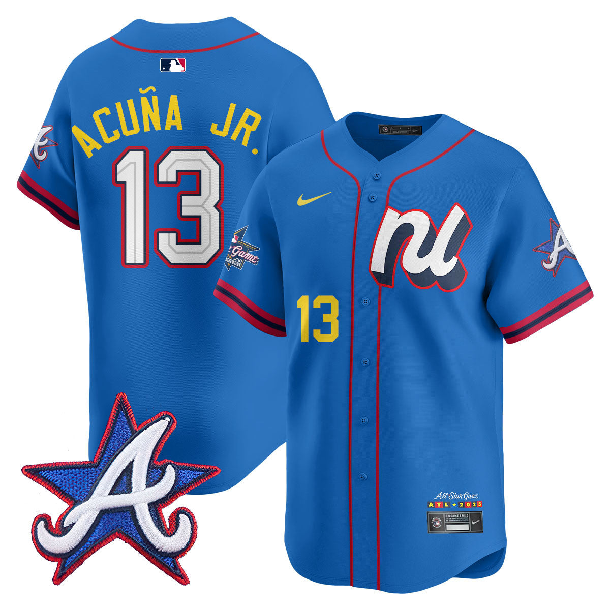 Men's National League 2025 MLB All-Star Jersey V2 - All Stitched