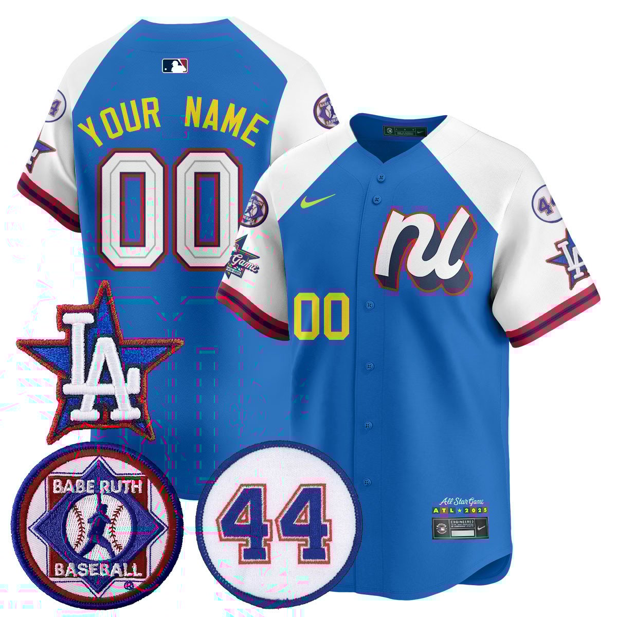 Custom National League 2025 MLB All-Star Jersey V3 - All Stitched