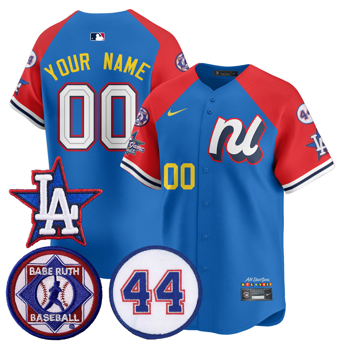 Custom National League 2025 MLB All-Star Jersey V3 - All Stitched