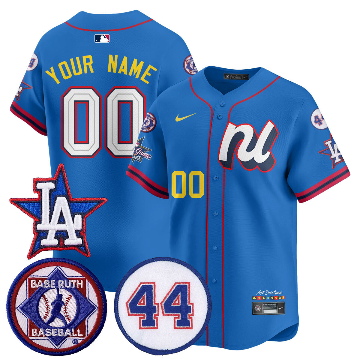 Custom National League 2025 MLB All-Star Jersey V3 - All Stitched