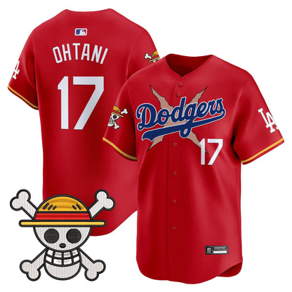 Men's Los Angeles Dodgers x One Piece 2025 Vapor Premier Limited Jersey - Stitched