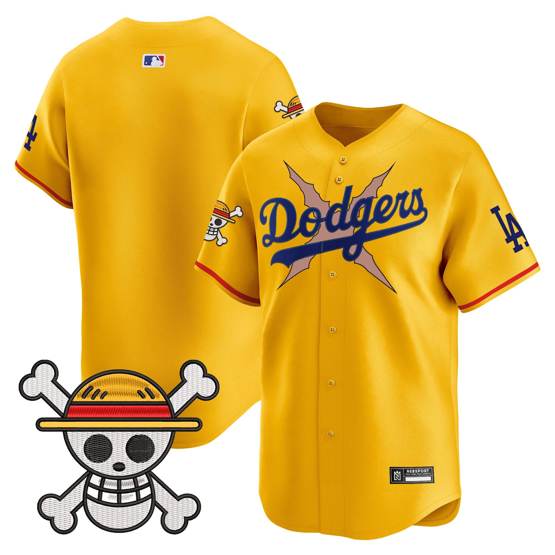 Men's Los Angeles Dodgers x One Piece Vapor Premier Limited Jersey - Stitched