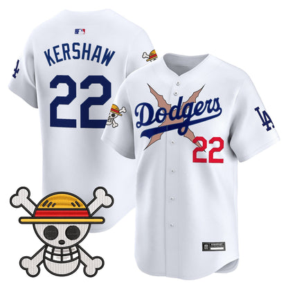 Men's Los Angeles Dodgers x One Piece 2025 Vapor Premier Limited Jersey - Stitched