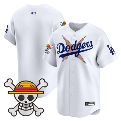 Men's Los Angeles Dodgers x One Piece 2025 Vapor Premier Limited Jersey - Stitched
