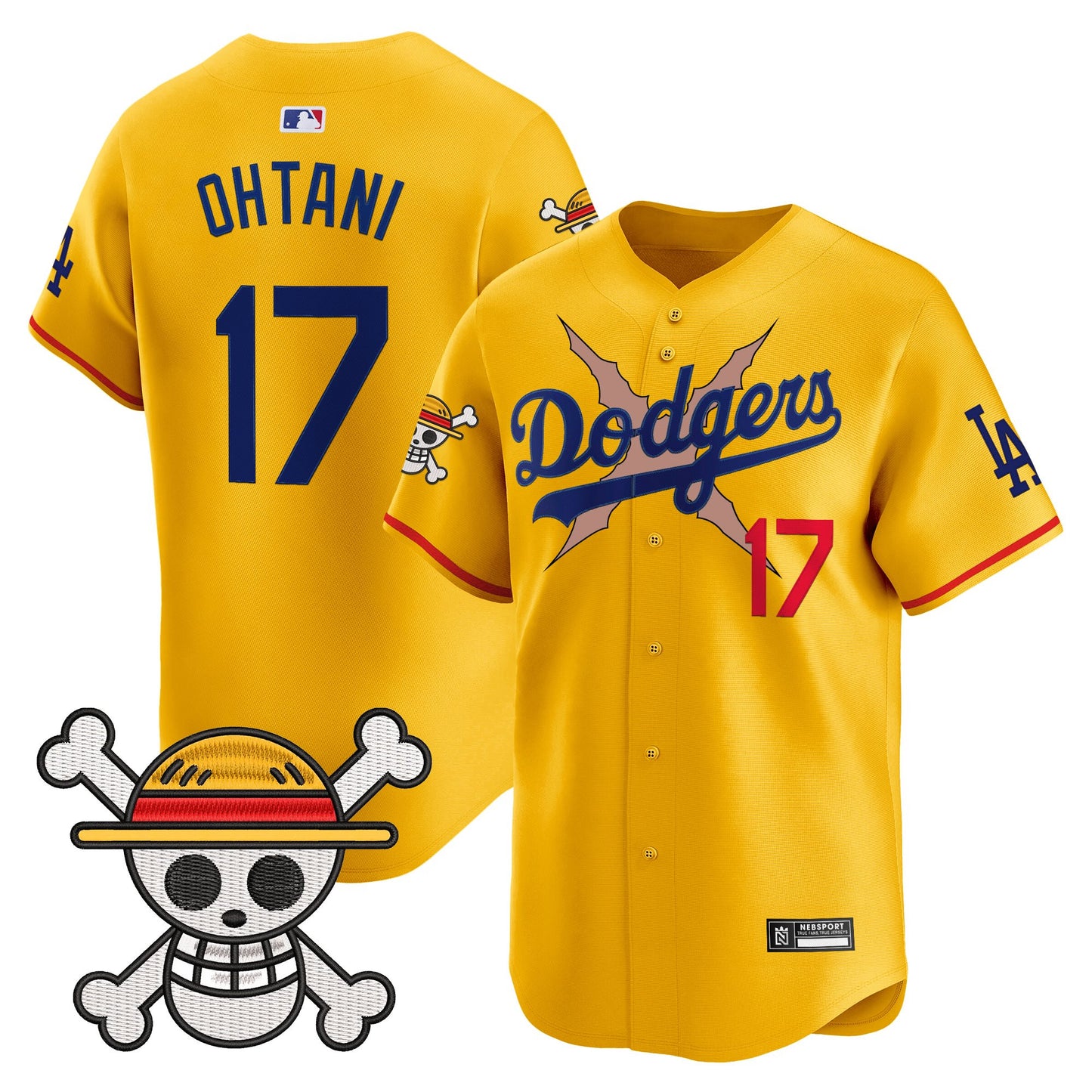 Men's Los Angeles Dodgers x One Piece Vapor Premier Limited Jersey - Stitched
