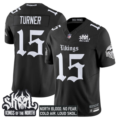 Men's Minnesota Vikings 'Gothic Norseblood Edition' Vapor Limited Jersey - All Stitched