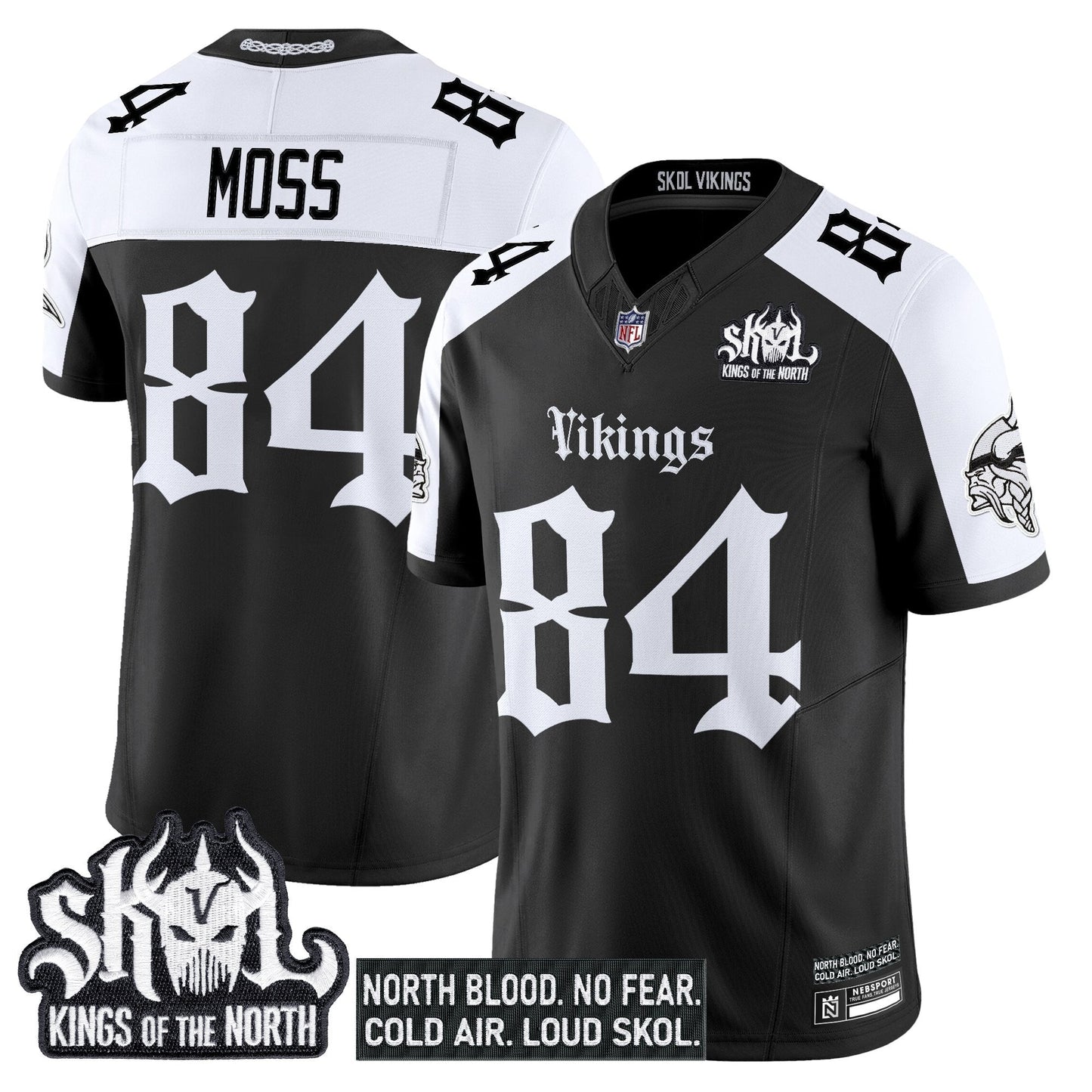 Men's Minnesota Vikings 'Gothic Norseblood Edition' Vapor Limited Jersey - All Stitched