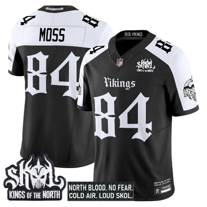 Men's Minnesota Vikings 'Gothic Norseblood Edition' Vapor Limited Jersey - All Stitched