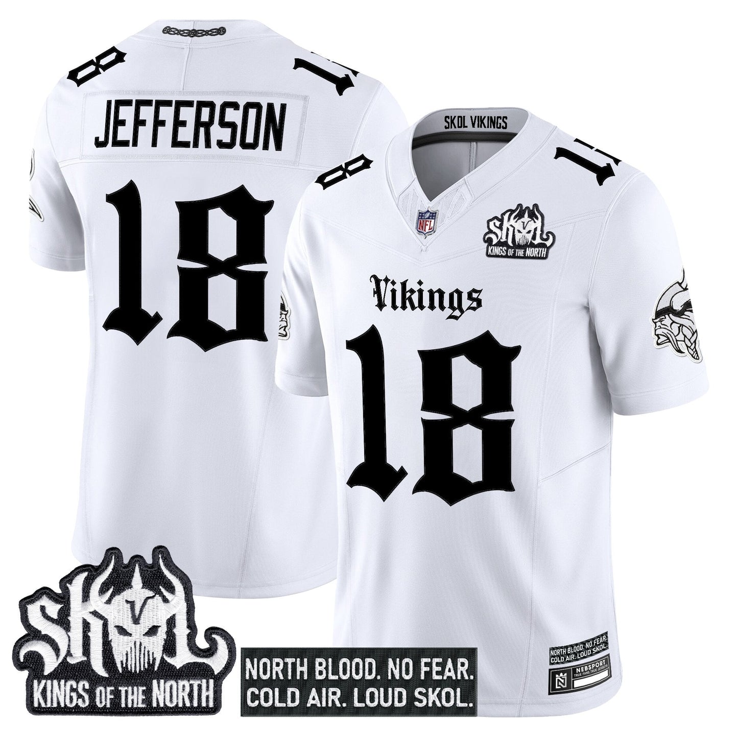 Men's Minnesota Vikings 'Gothic Norseblood Edition' Vapor Limited Jersey - All Stitched