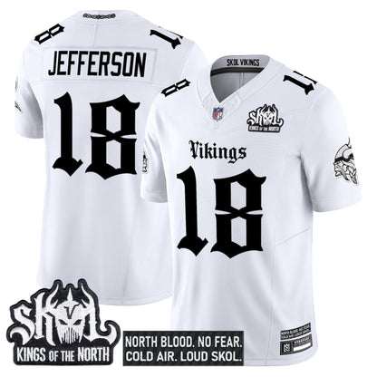 Men's Minnesota Vikings 'Gothic Norseblood Edition' Vapor Limited Jersey - All Stitched