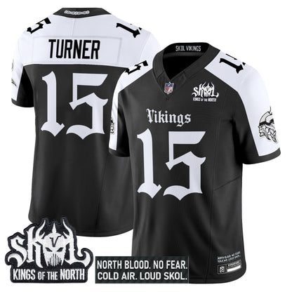 Men's Minnesota Vikings 'Gothic Norseblood Edition' Vapor Limited Jersey - All Stitched