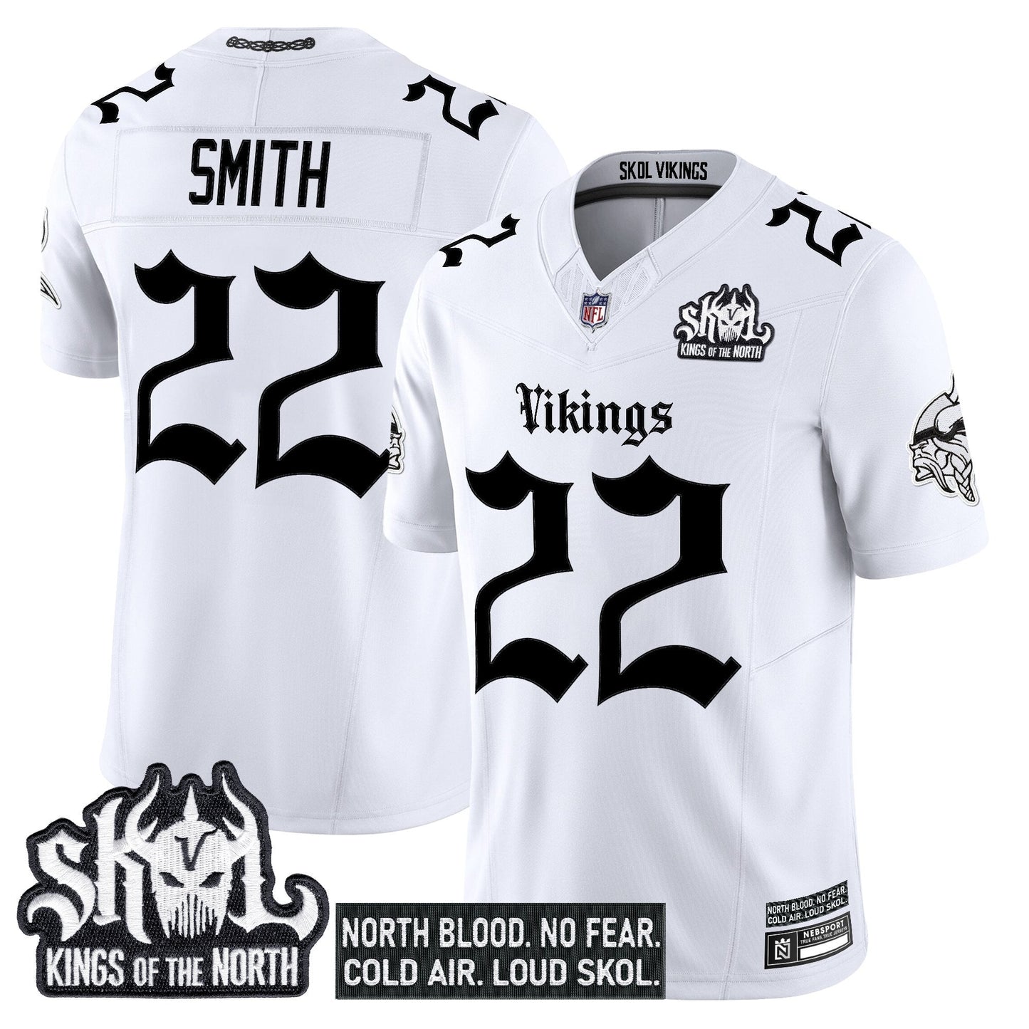 Men's Minnesota Vikings 'Gothic Norseblood Edition' Vapor Limited Jersey - All Stitched