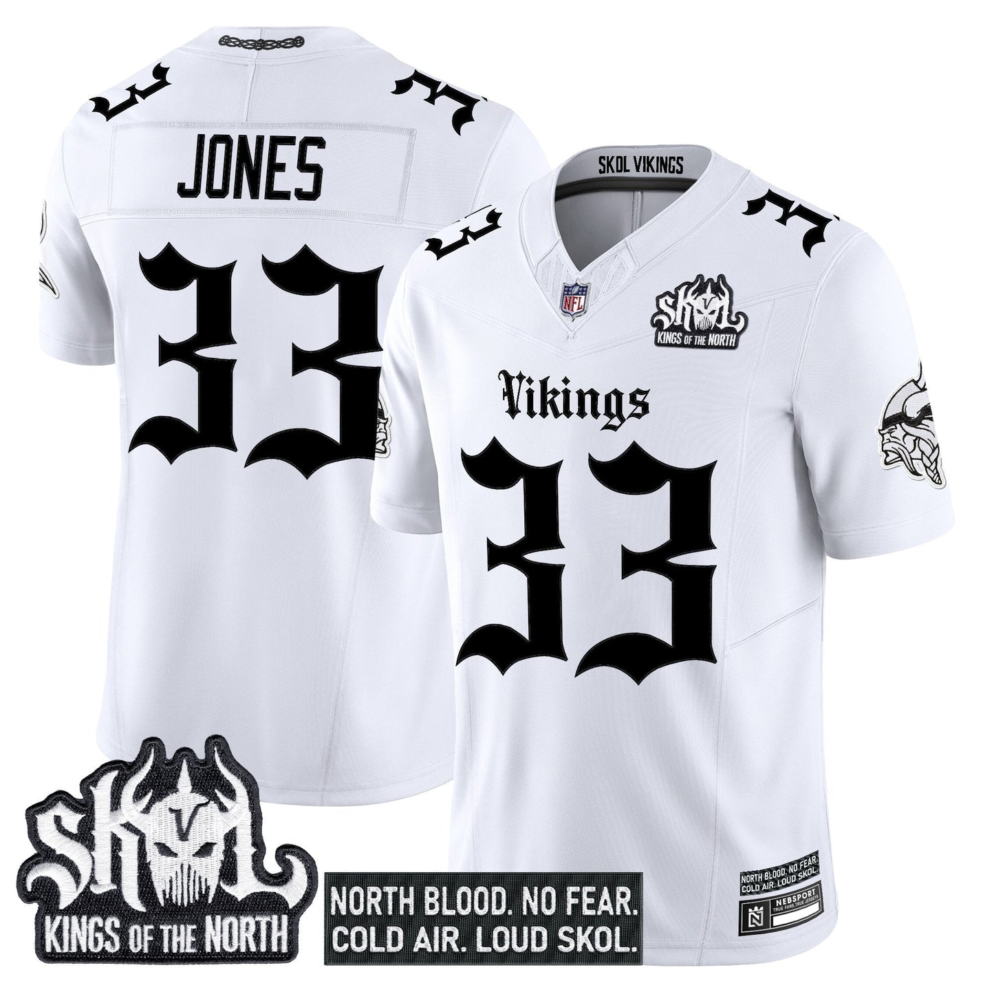 Men's Minnesota Vikings 'Gothic Norseblood Edition' Vapor Limited Jersey - All Stitched