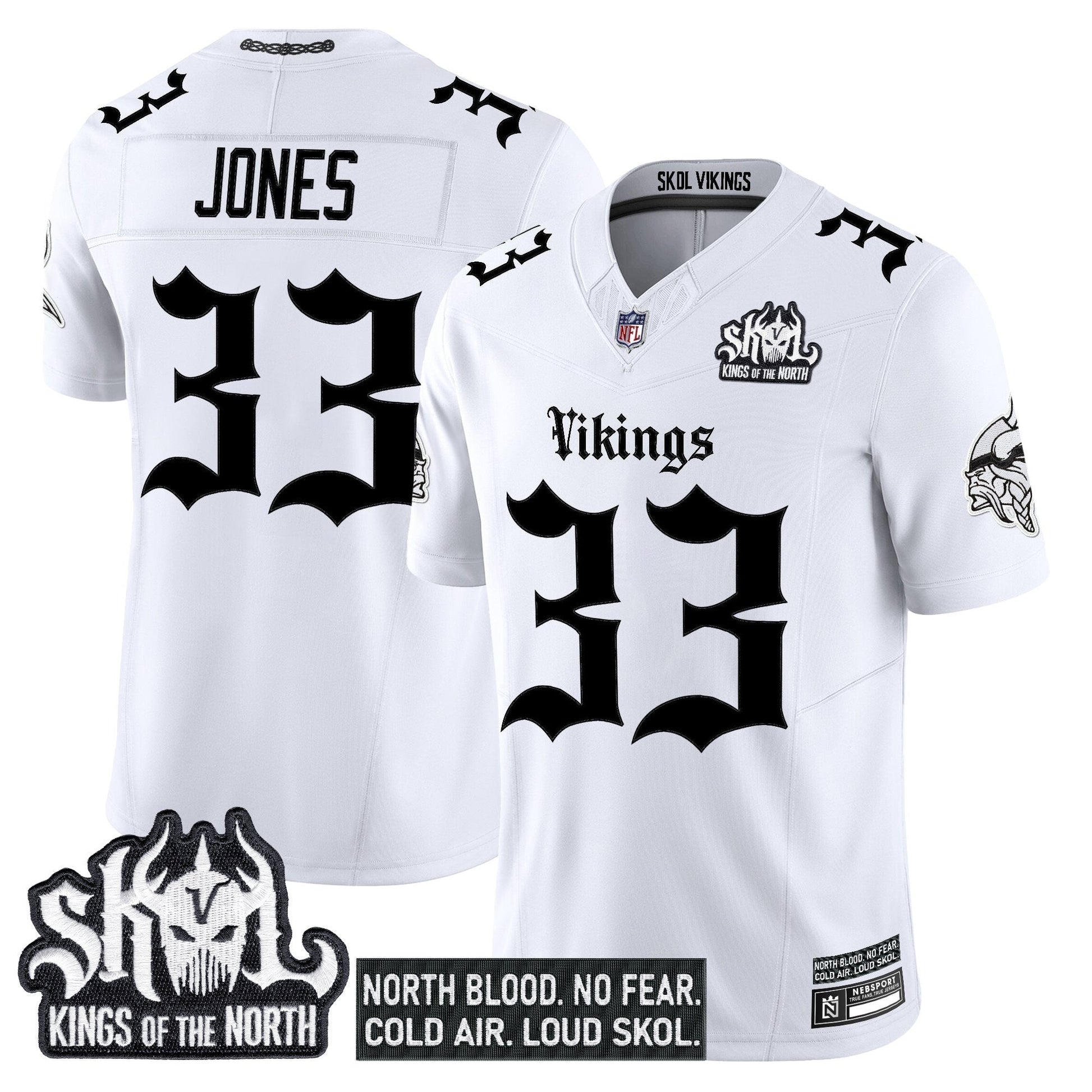 Men's Minnesota Vikings 'Gothic Norseblood Edition' Vapor Limited Jersey - All Stitched