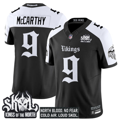 Men's Minnesota Vikings 'Gothic Norseblood Edition' Vapor Limited Jersey - All Stitched