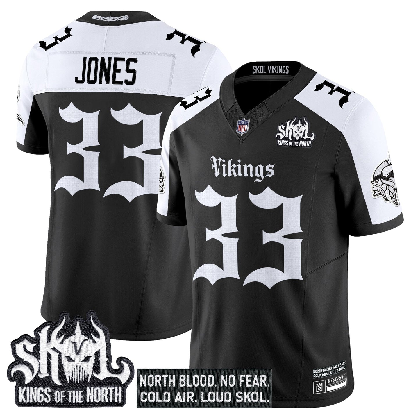 Men's Minnesota Vikings 'Gothic Norseblood Edition' Vapor Limited Jersey - All Stitched