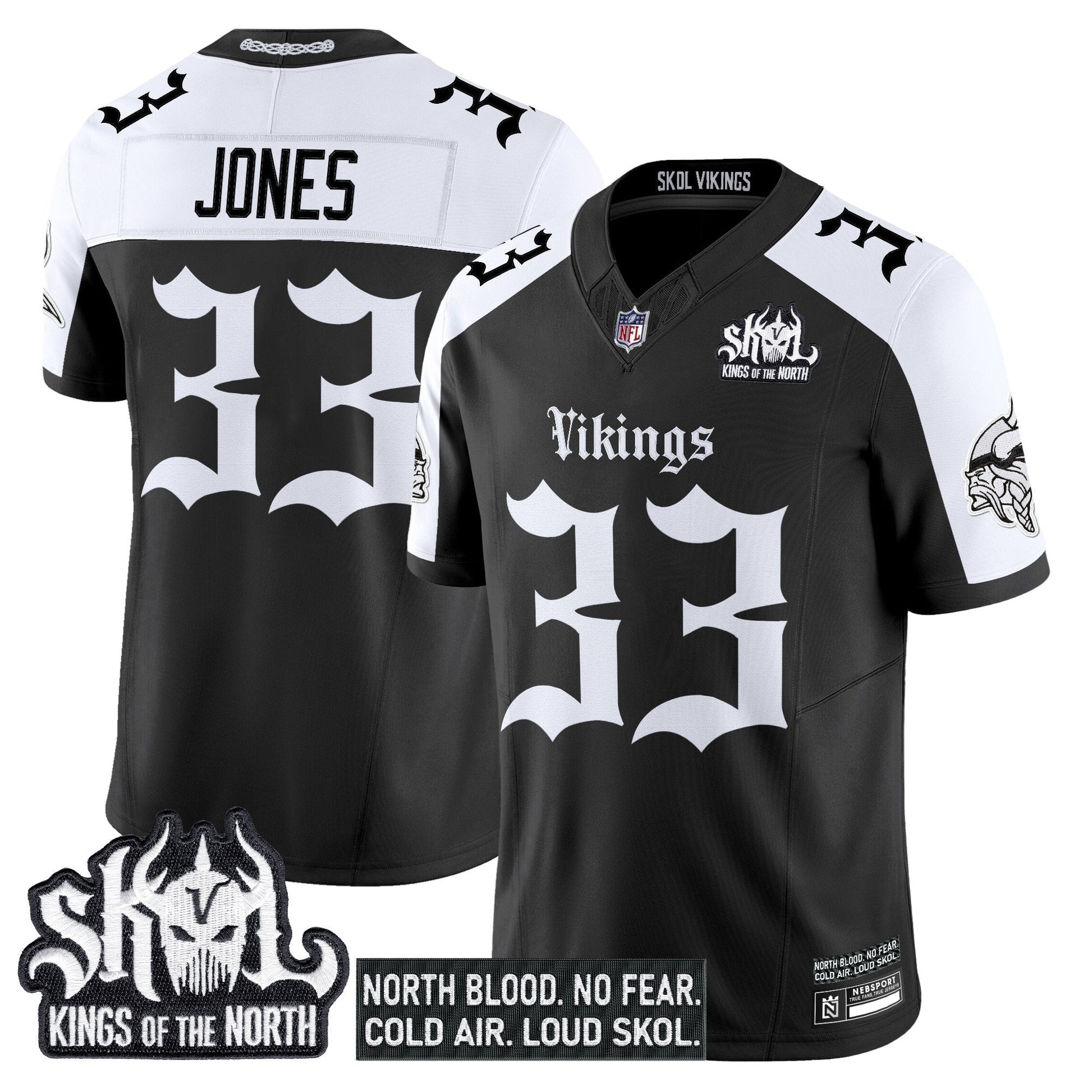 Men's Minnesota Vikings 'Gothic Norseblood Edition' Vapor Limited Jersey - All Stitched