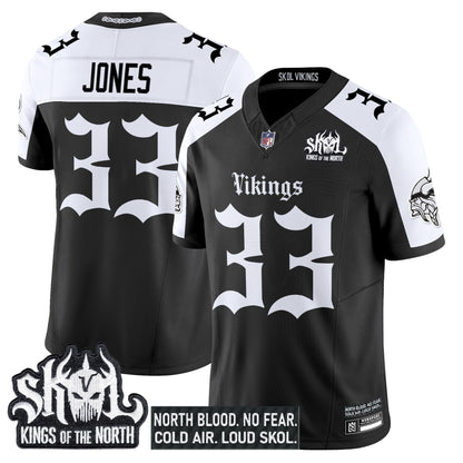 Men's Minnesota Vikings 'Gothic Norseblood Edition' Vapor Limited Jersey - All Stitched
