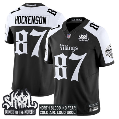 Men's Minnesota Vikings 'Gothic Norseblood Edition' Vapor Limited Jersey - All Stitched