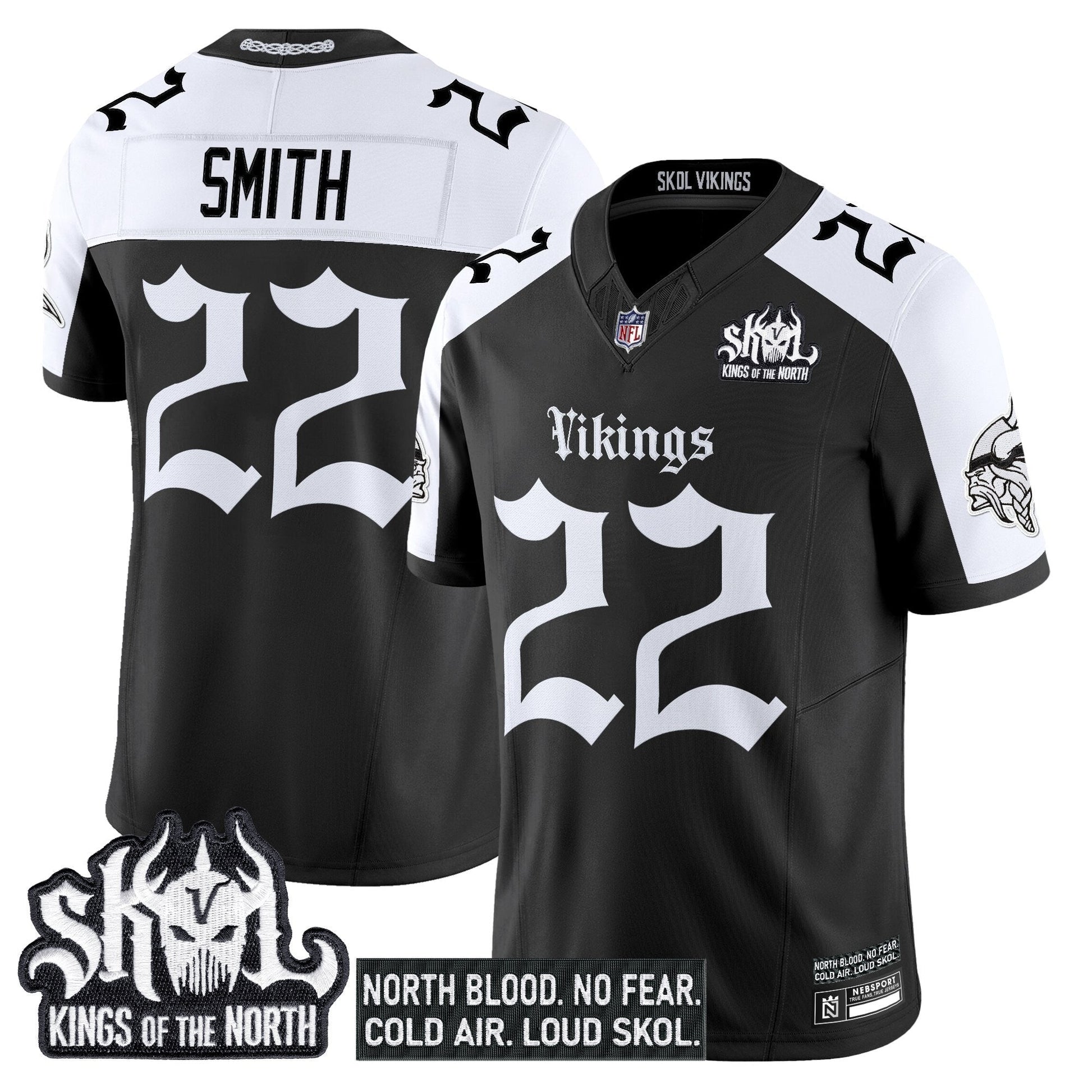 Men's Minnesota Vikings 'Gothic Norseblood Edition' Vapor Limited Jersey - All Stitched