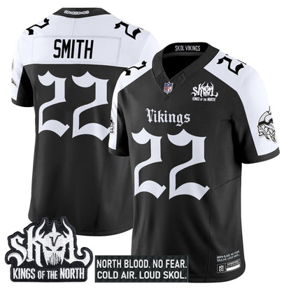 Men's Minnesota Vikings 'Gothic Norseblood Edition' Vapor Limited Jersey - All Stitched