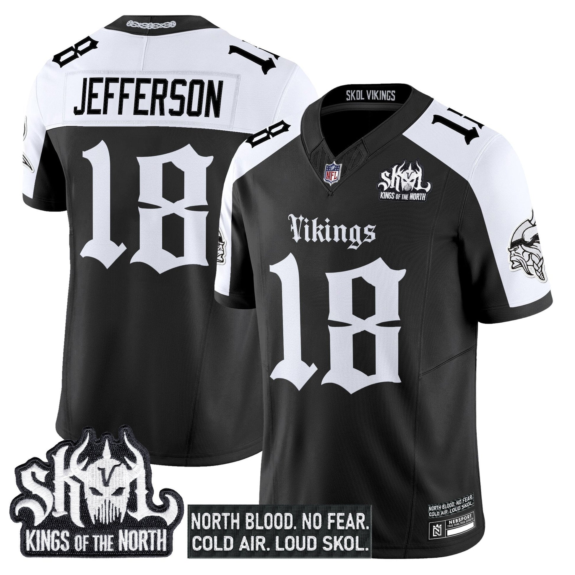Men's Minnesota Vikings 'Gothic Norseblood Edition' Vapor Limited Jersey - All Stitched