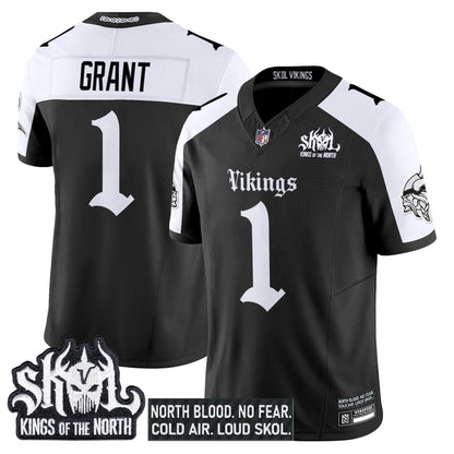 Men's Minnesota Vikings 'Gothic Norseblood Edition' Vapor Limited Jersey - All Stitched