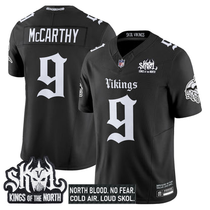 Men's Minnesota Vikings 'Gothic Norseblood Edition' Vapor Limited Jersey - All Stitched