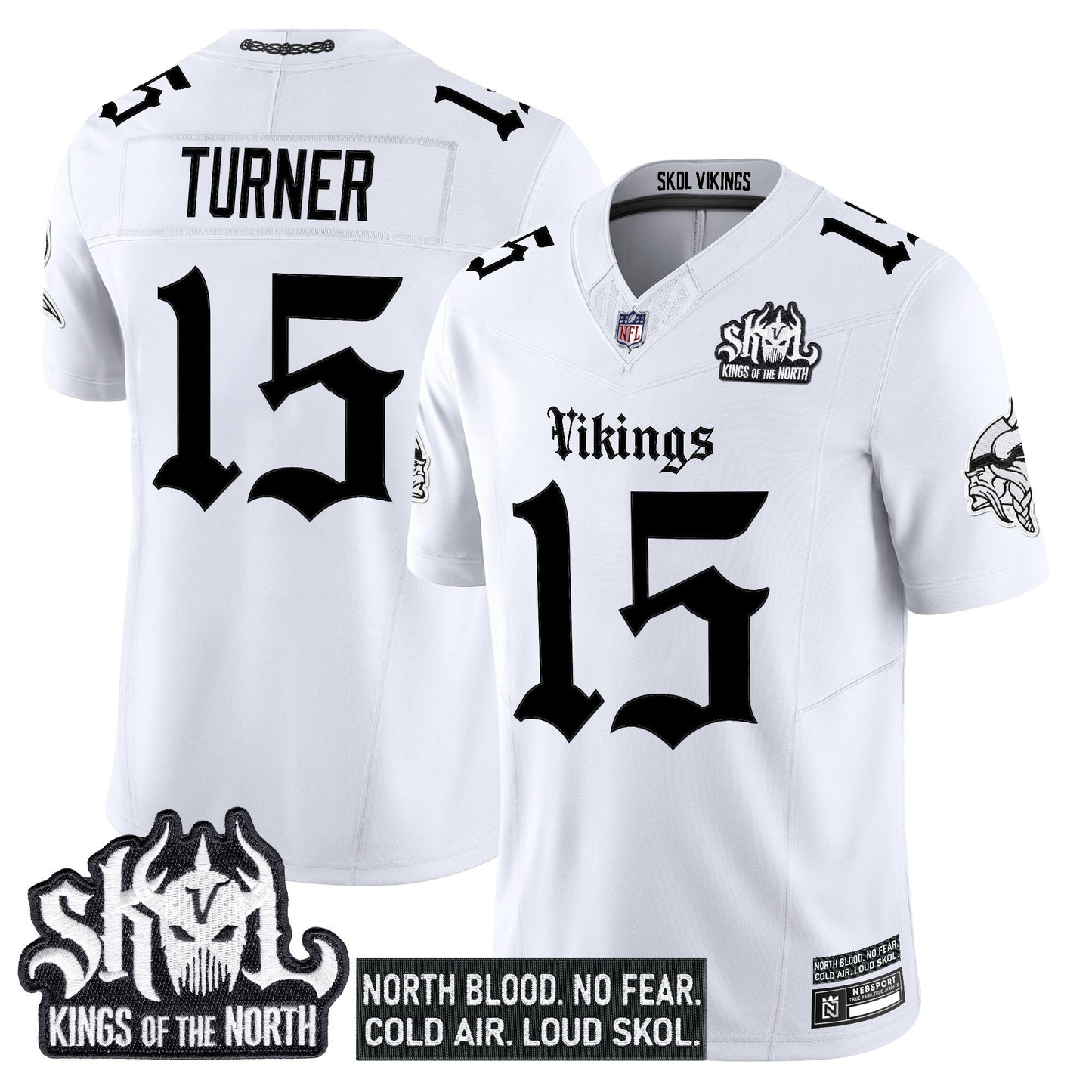 Men's Minnesota Vikings 'Gothic Norseblood Edition' Vapor Limited Jersey - All Stitched