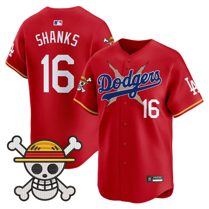 Men's Los Angeles Dodgers x One Piece 2025 Vapor Premier Limited Jersey - Stitched