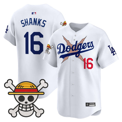 Men's Los Angeles Dodgers x One Piece 2025 Vapor Premier Limited Jersey - Stitched