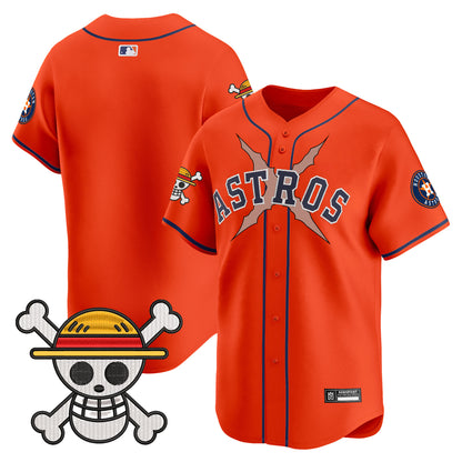 Men's Houston Astros x One Piece 2025 Vapor Premier Limited Jersey - All Stitched