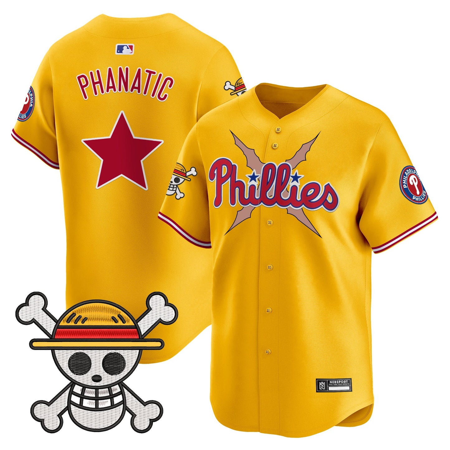 Men's Philadelphia Phillies x One Piece 2025 Vapor Premier Limited Jersey - All Stitched