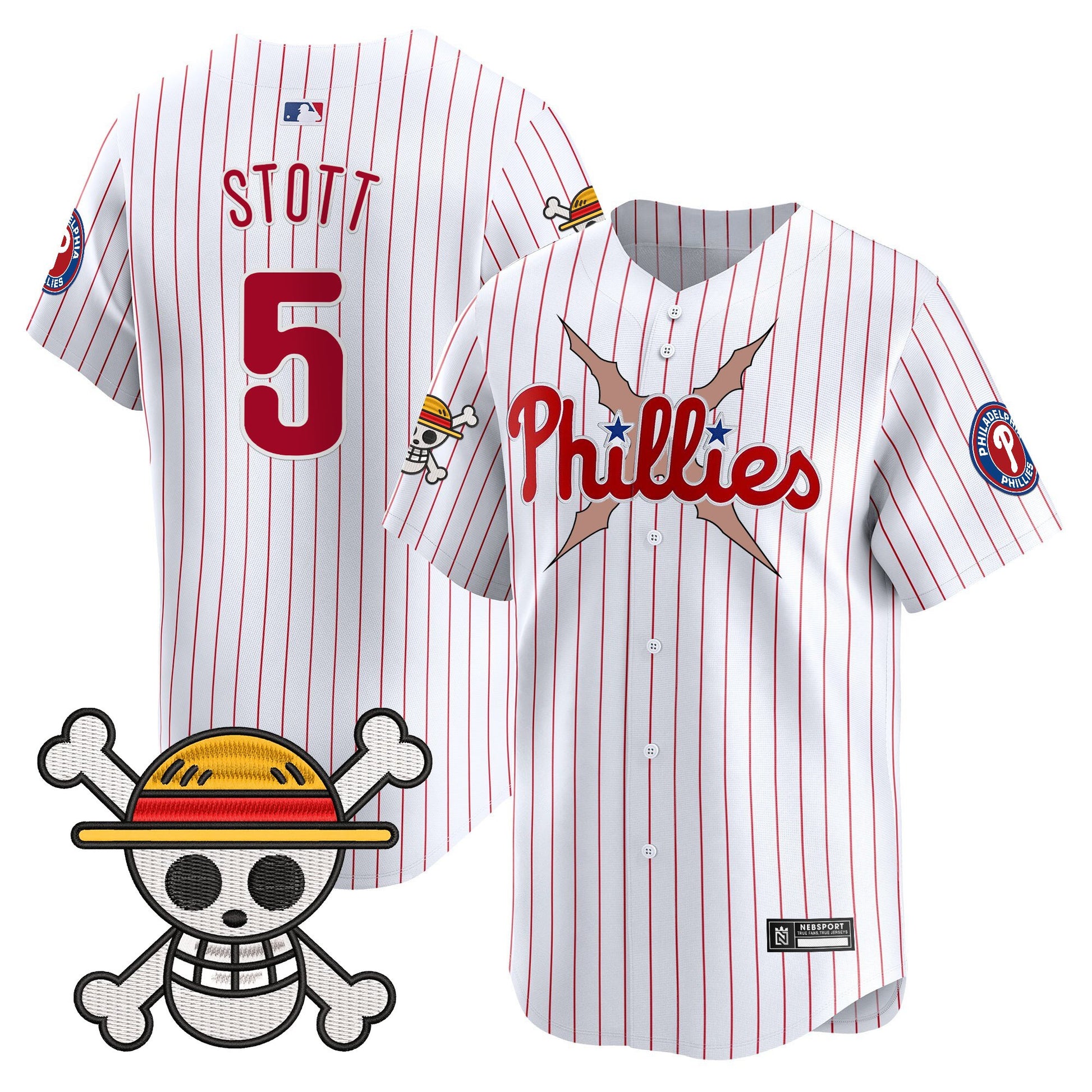 Men's Philadelphia Phillies x One Piece 2025 Vapor Premier Limited Jersey - All Stitched