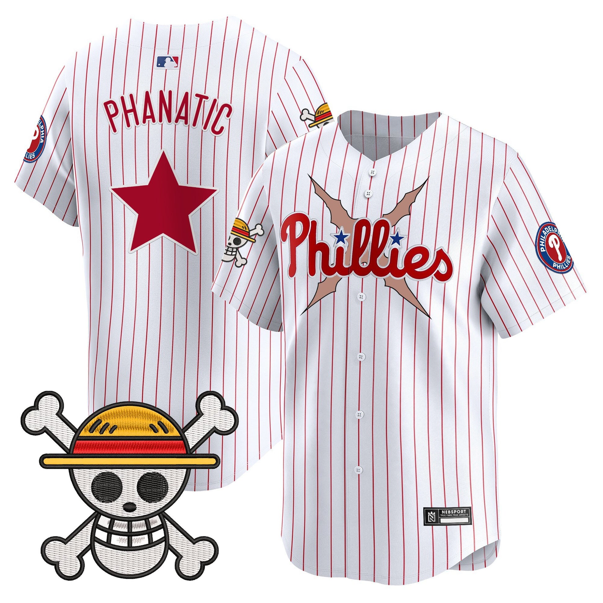 Men's Philadelphia Phillies x One Piece 2025 Vapor Premier Limited Jersey - All Stitched