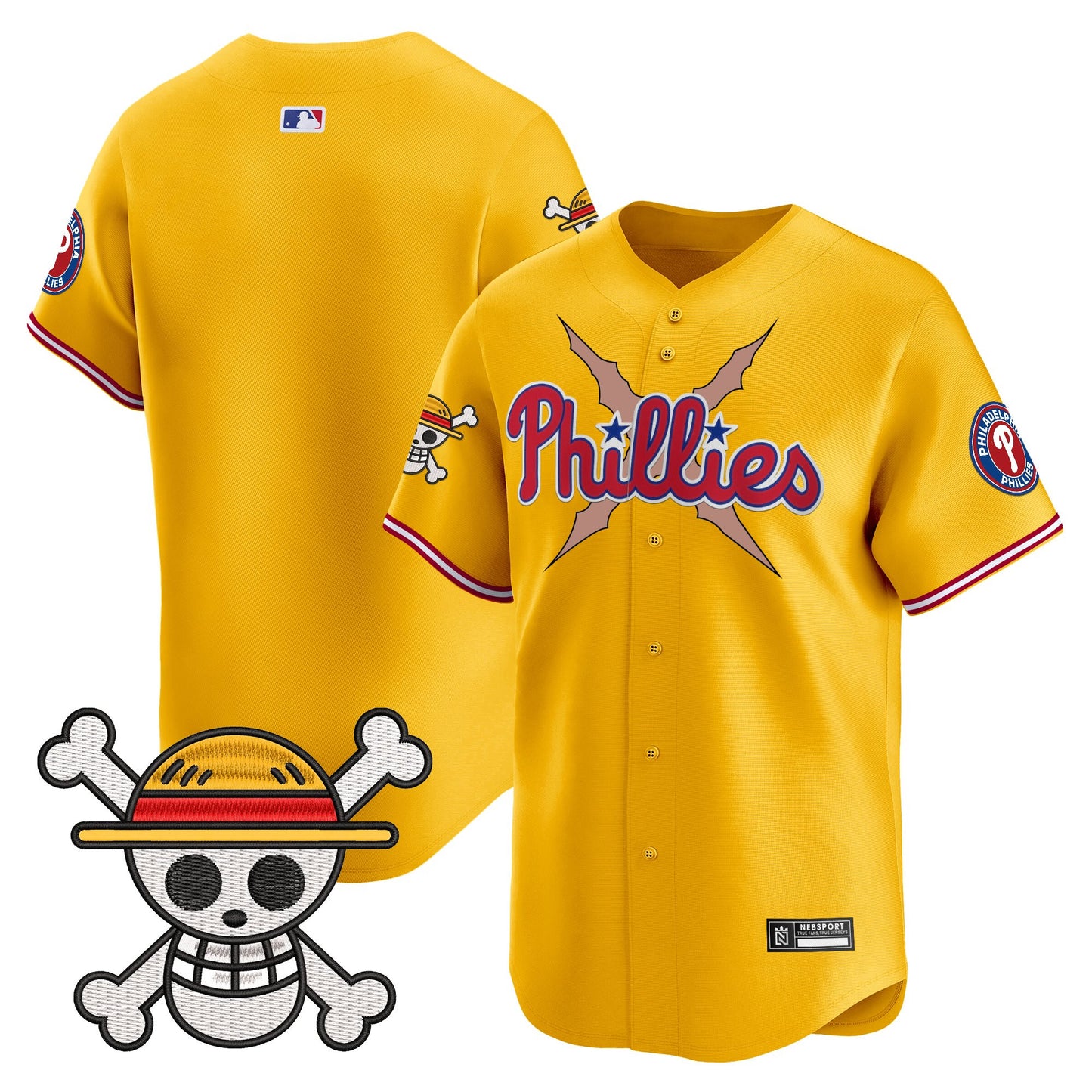 Men's Philadelphia Phillies x One Piece 2025 Vapor Premier Limited Jersey - All Stitched