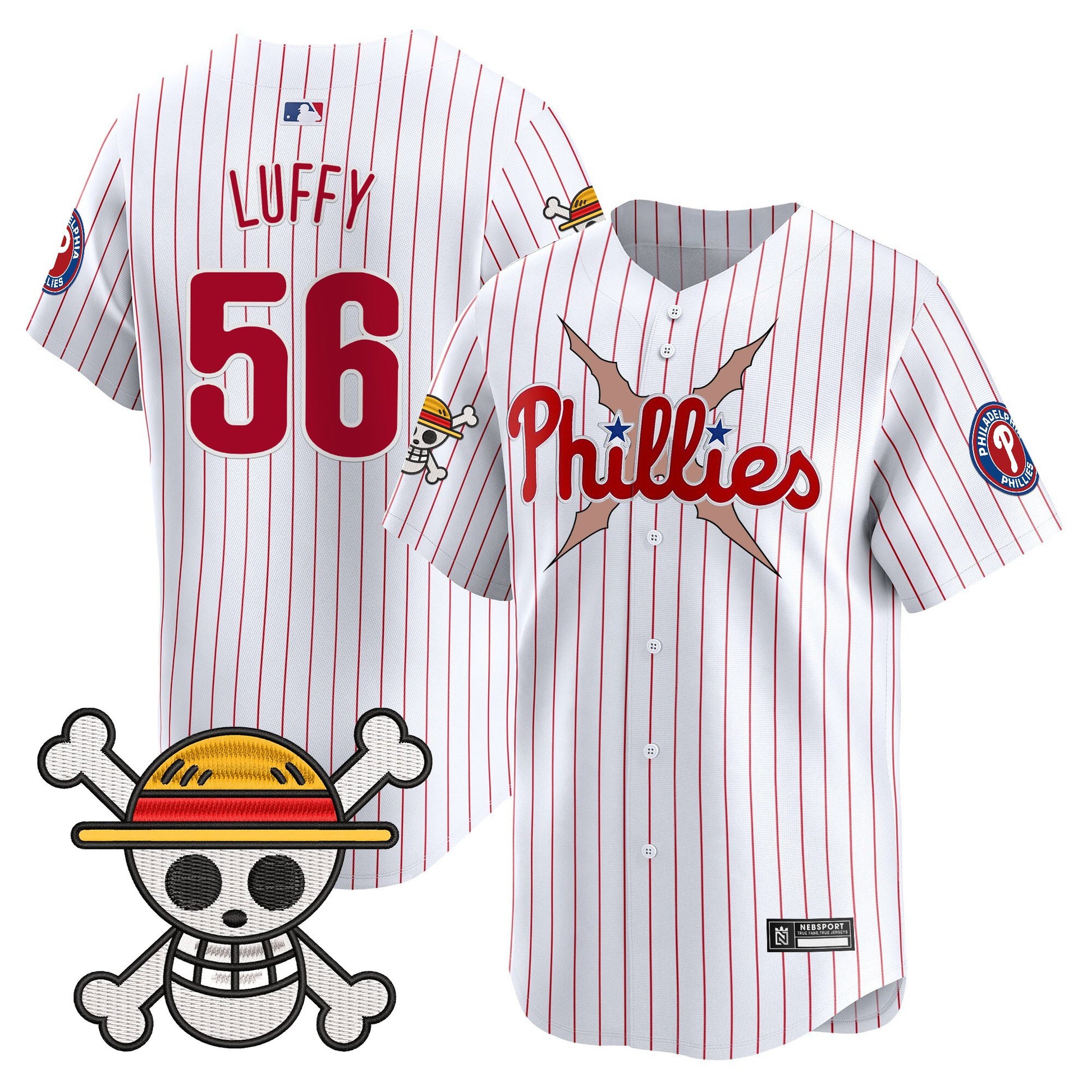 Men's Philadelphia Phillies x One Piece 2025 Vapor Premier Limited Jersey - All Stitched