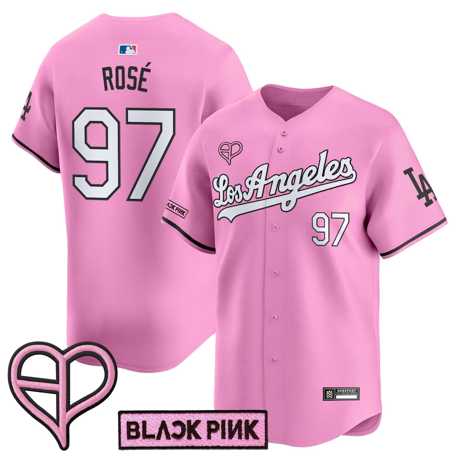 Unisex Los Angeles Dodgers x BLACKPINK 2025 Vapor Premier Limited Jersey - All Stitched