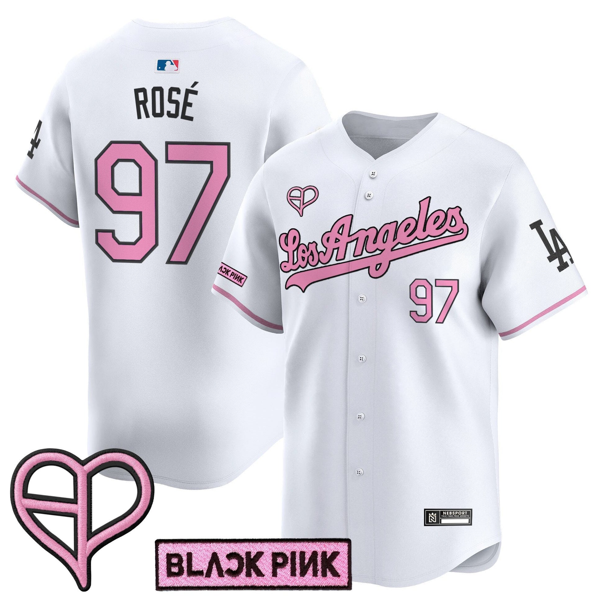 Unisex Los Angeles Dodgers x BLACKPINK 2025 Vapor Premier Limited Jersey - All Stitched