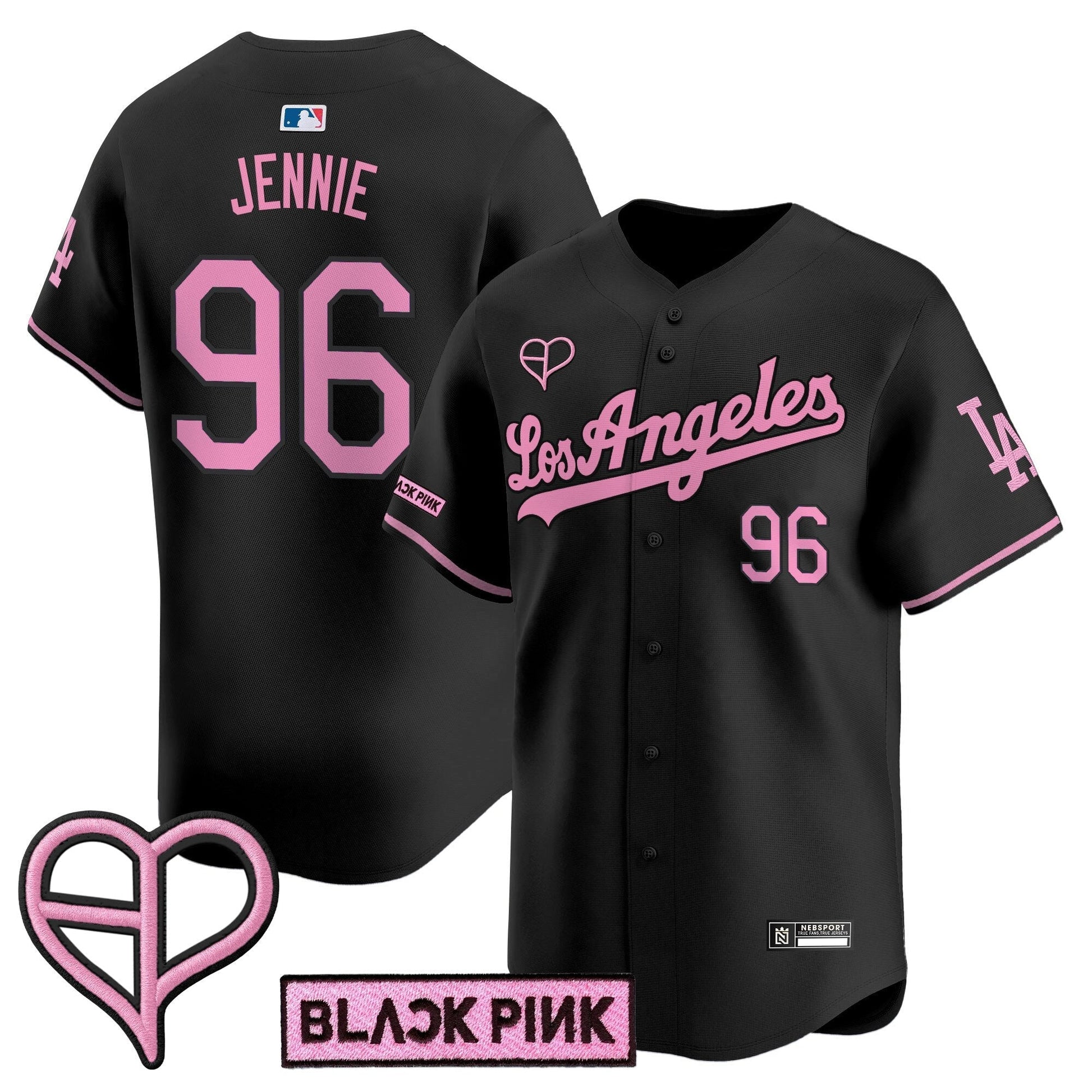Unisex Los Angeles Dodgers x BLACKPINK 2025 Vapor Premier Limited Jersey - All Stitched
