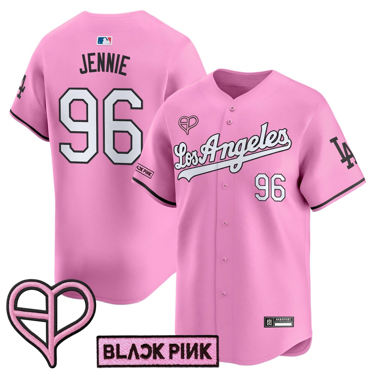 Unisex Los Angeles Dodgers x BLACKPINK 2025 Vapor Premier Limited Jersey - All Stitched