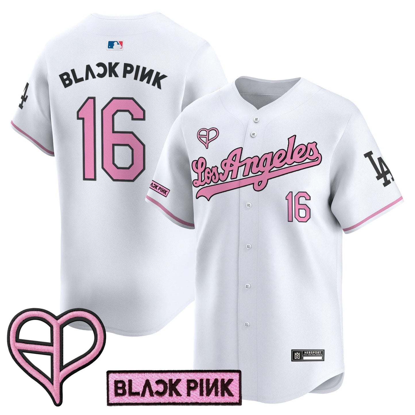 Unisex Los Angeles Dodgers x BLACKPINK 2025 Vapor Premier Limited Jersey - All Stitched