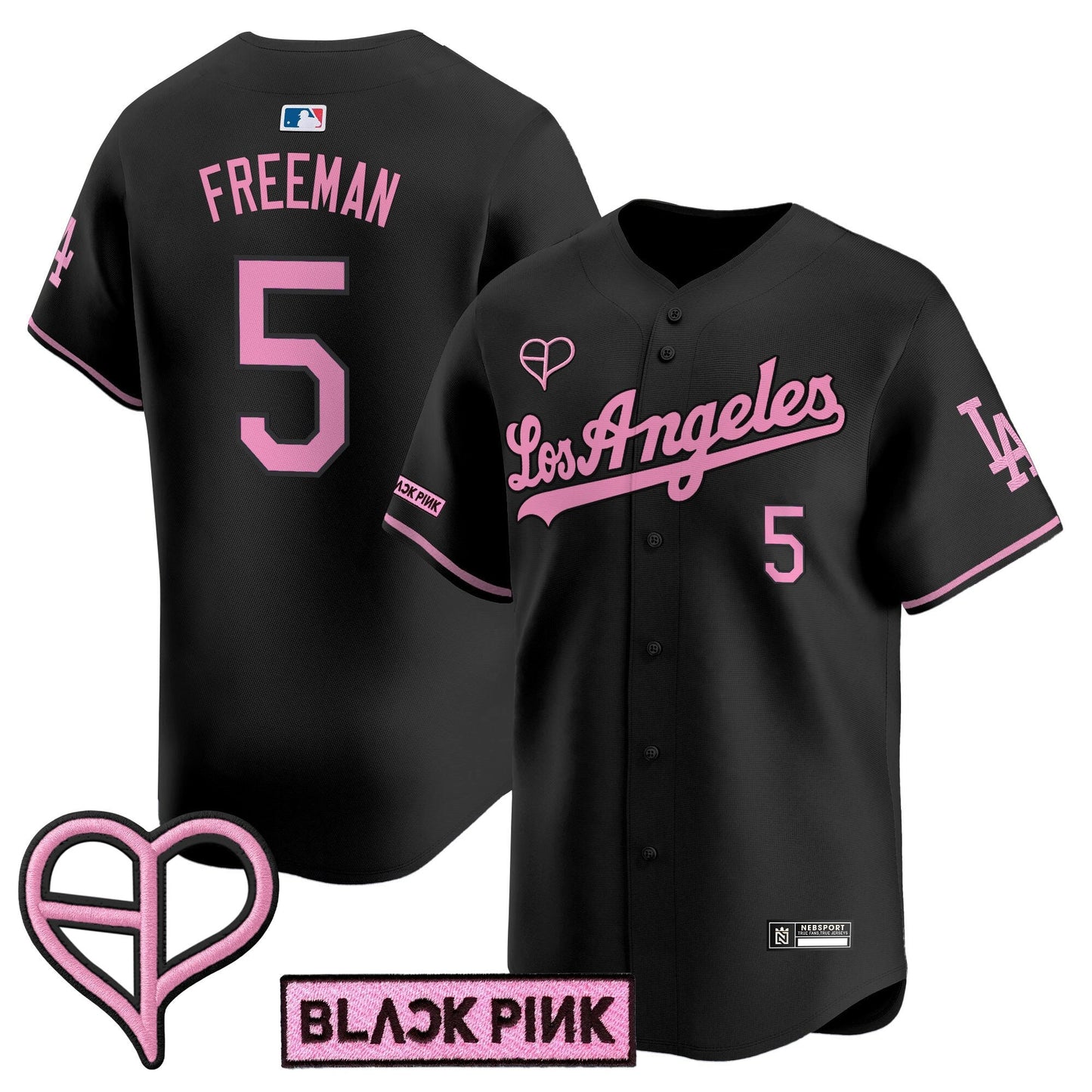 Unisex Los Angeles Dodgers x BLACKPINK 2025 Vapor Premier Limited Jersey - All Stitched